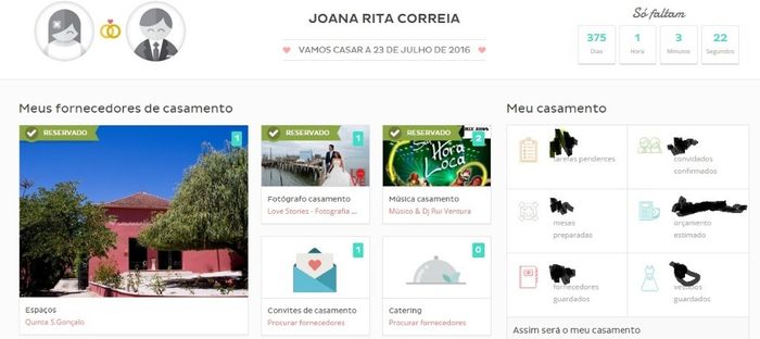 Panorâmica O meu casamento