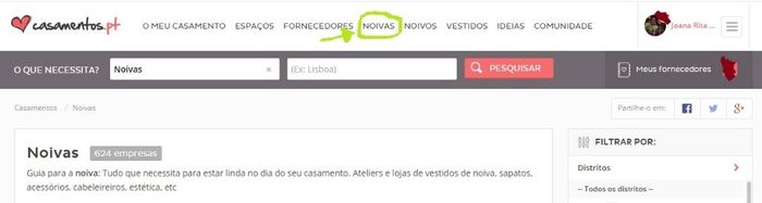 Separador noivas