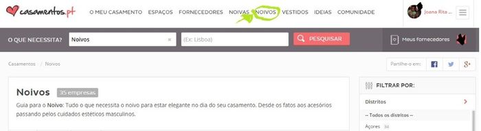Separador noivos