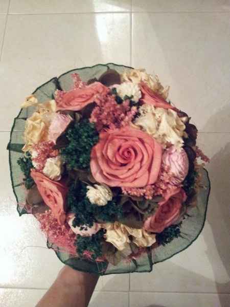 Apanhei o bouquet
