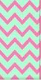 Chevron rosa e verde menta
