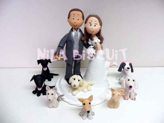 Topo de bolo com animais