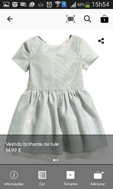 Vestido para menina das alinaças - 1