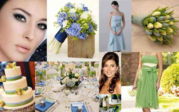 Mês de Novembro - Azul e verde - 2