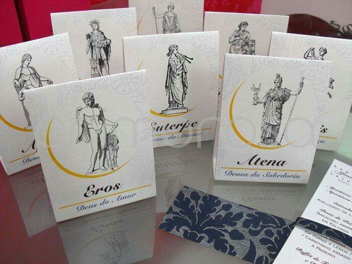 Mês de Janeiro - Branco + Tema Mitologia grega 4