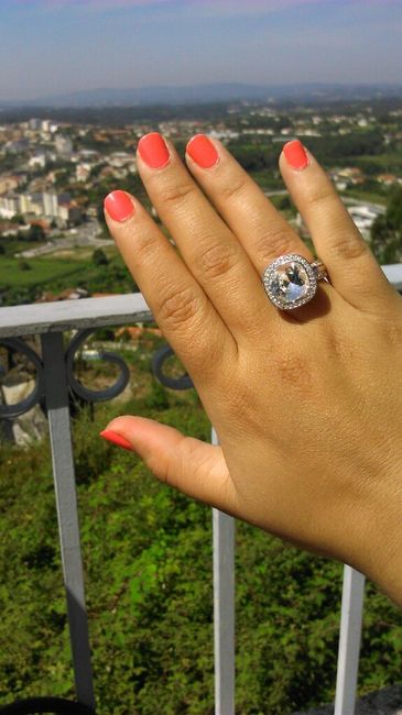 Mostra!! o meu porta alianças, o meu anel de noivado e as nossas alianças - 2