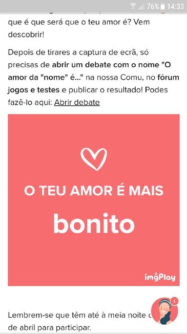 o amor do tiago é ... 1