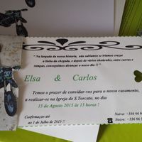 Convite de casamento,  feito pela noiva ! 😉 - 2