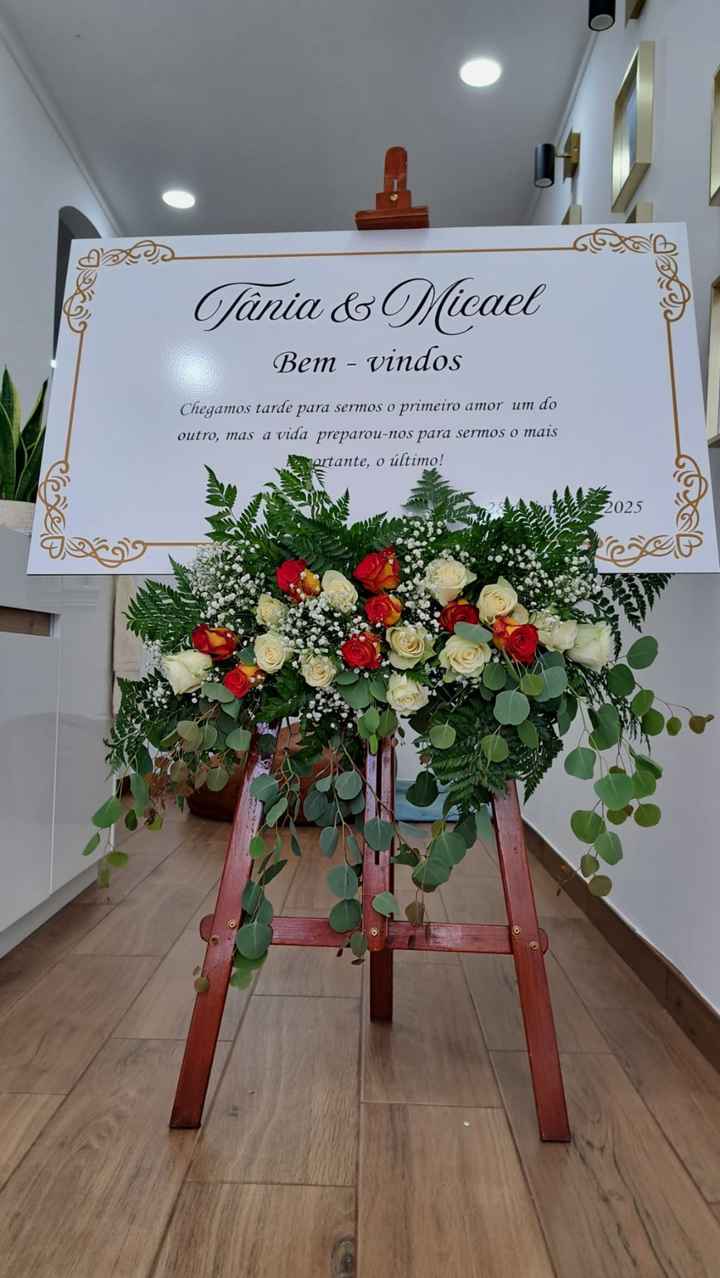 a poucas horas do casamento e a arte floral pronta💪 - 1