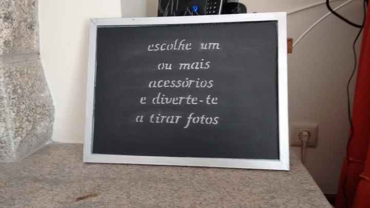 Placa para acessórios de phtobooth