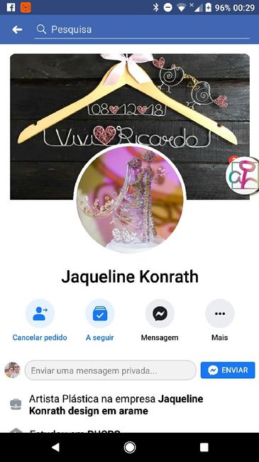 Topper de noivos em Arame - 1