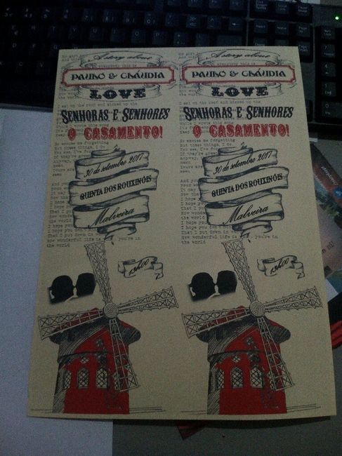 Convites check! - 2