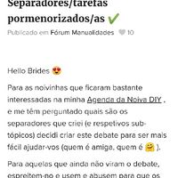 Agenda de noiva? - 1