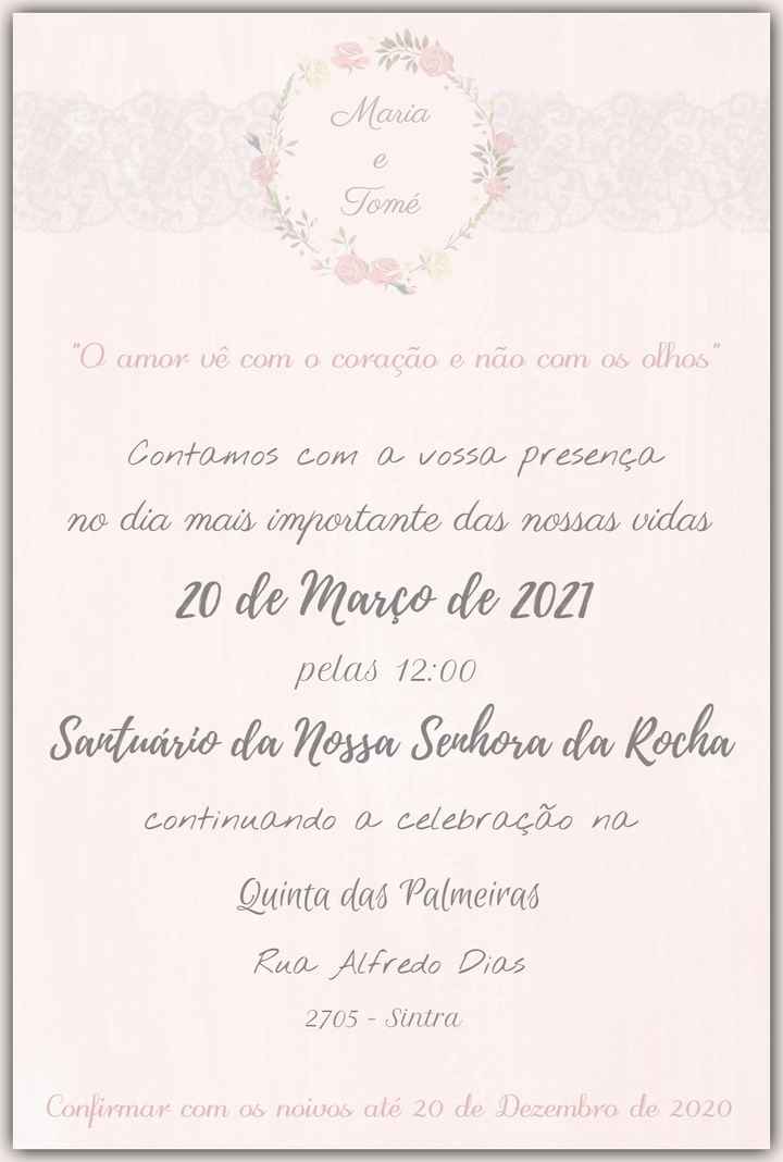 Convites de Casamento - 1