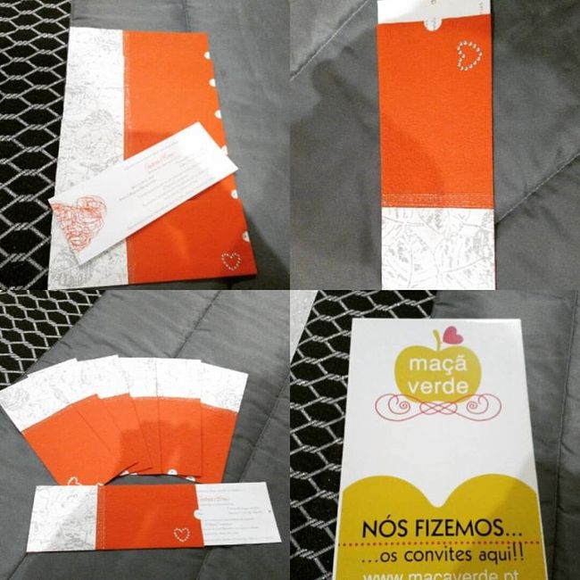Os nossos convites do dia tão especial