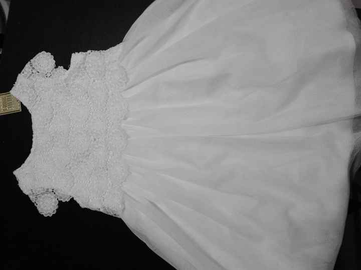 Vestido da menina das alianças