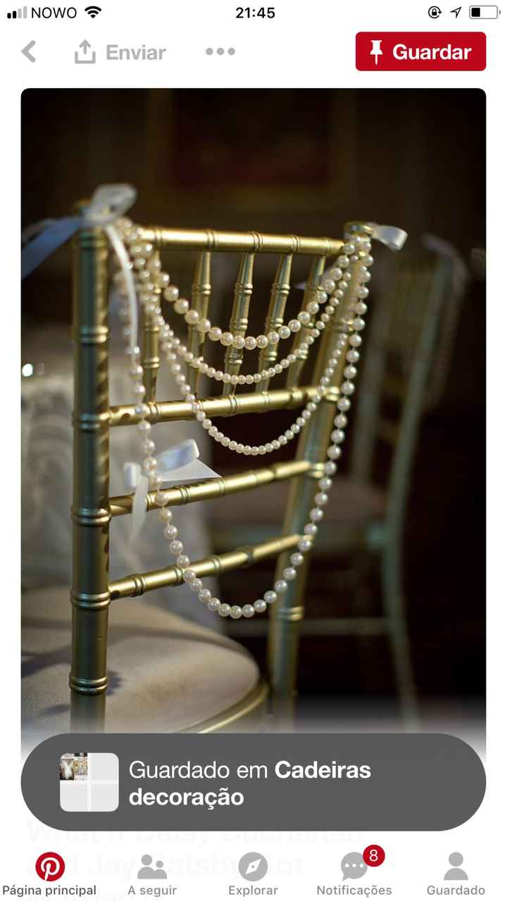 Decoração de cadeiras - 2