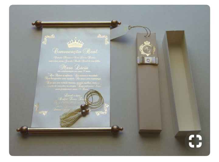 Convite pergaminho - 1