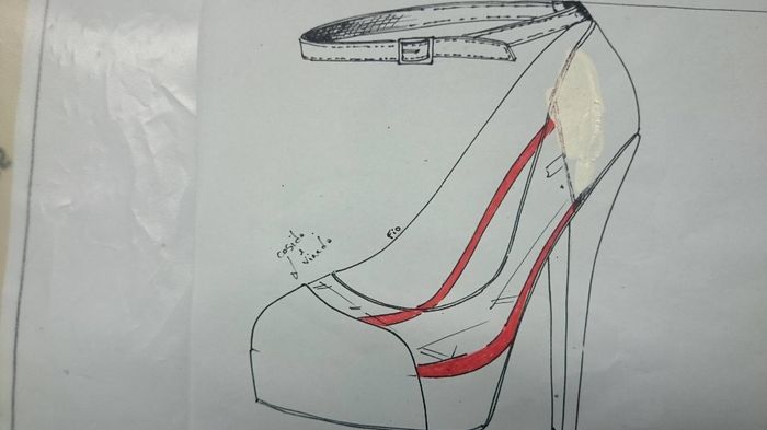 desenho do sapato