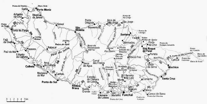 Mapa da Madeira