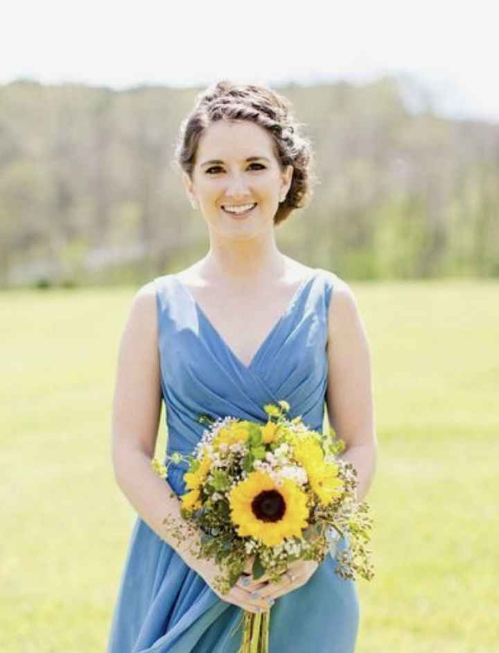 Vestido de noiva azul turquesa - 1