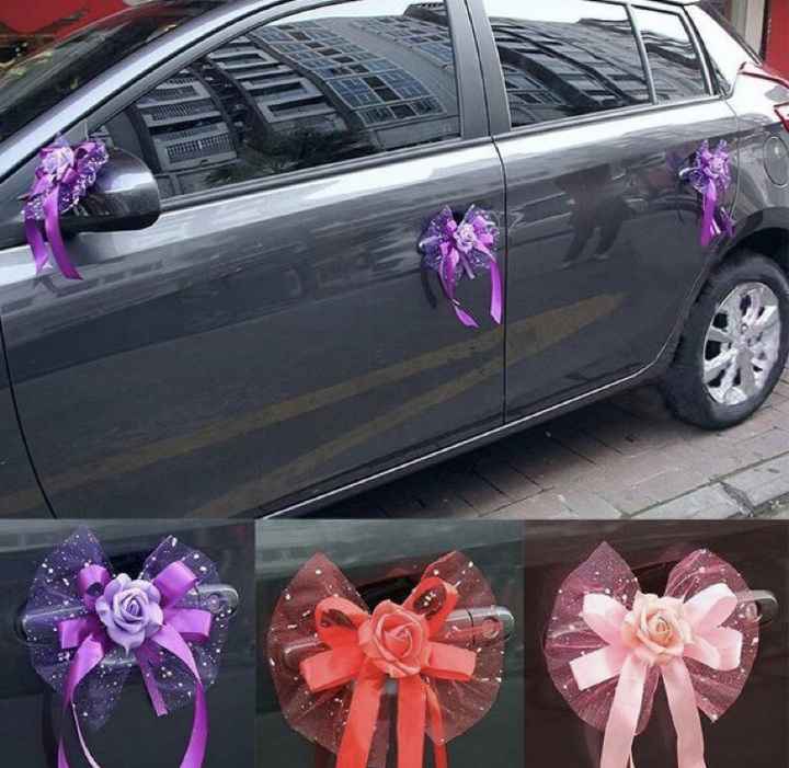 Decoracao carro convidados - 2