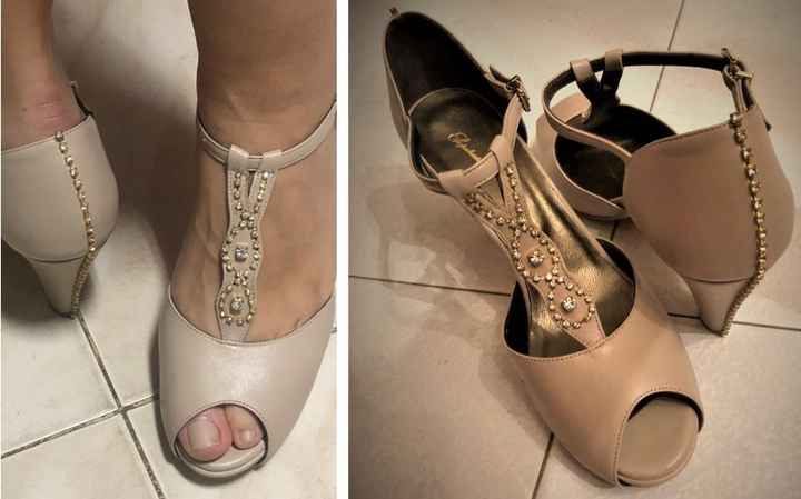 Os sapatos da noiva Milhinha