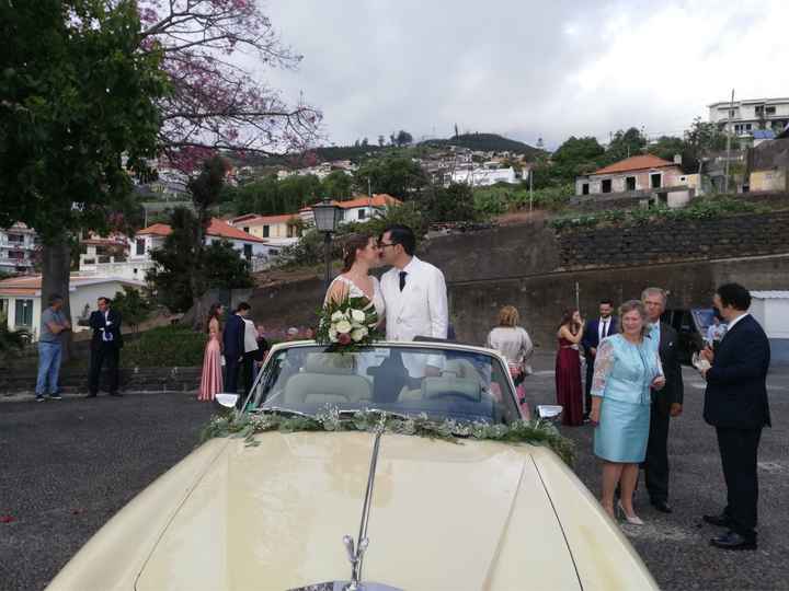 Decoracao do carro de casamento - 1