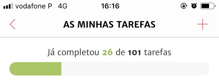 Quantos checks já completaram? - 1