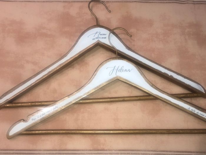 Manualidades (10): Cabides personalizados para o vosso grande dia 4