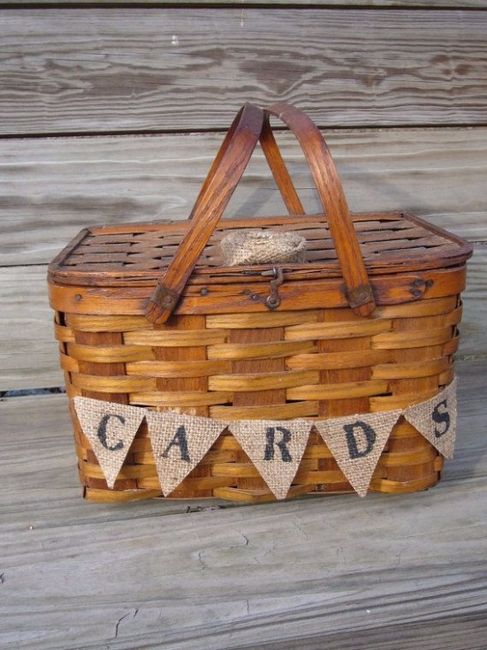 cesta decoração vintage