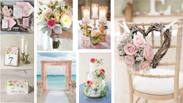 Tema floral romântico