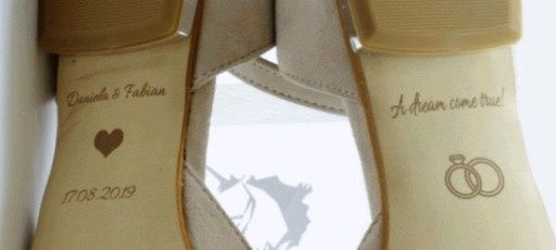 Frases no sapato de noiva? 3