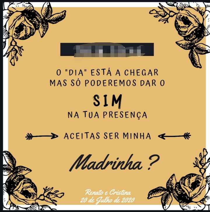 Convites especiais para padrinhos.. - 1