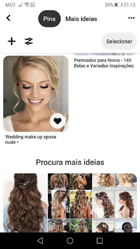 Penteado semi solto 😊 - 2