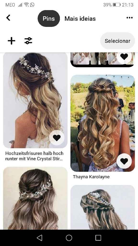 Penteado semi solto 😊 - 3