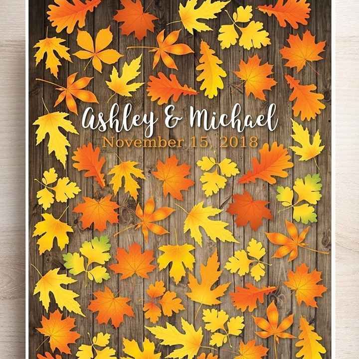 Inspirações para noivas de Outono - guestbook - 4