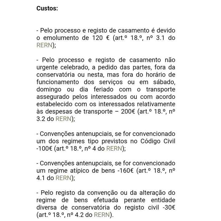 Processo de casamento - 1