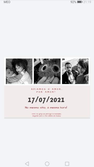 Help! Entrega convites?! save the date? 1