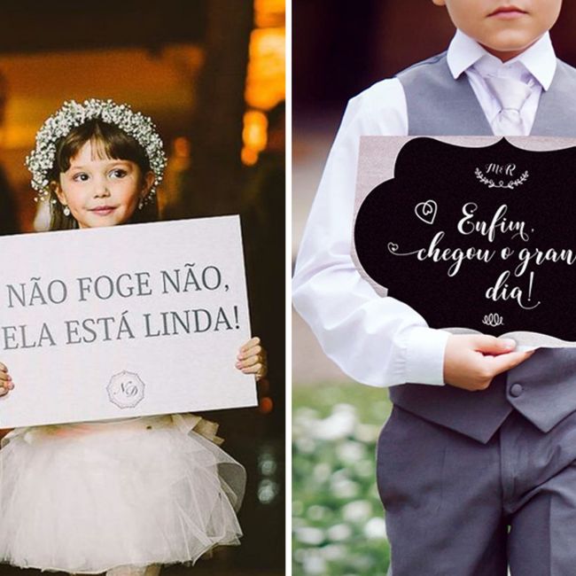 Menina e menino alianças + daminhos 2