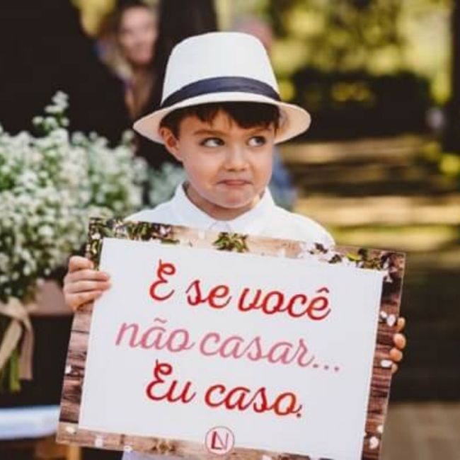 Menina e menino alianças + daminhos 3