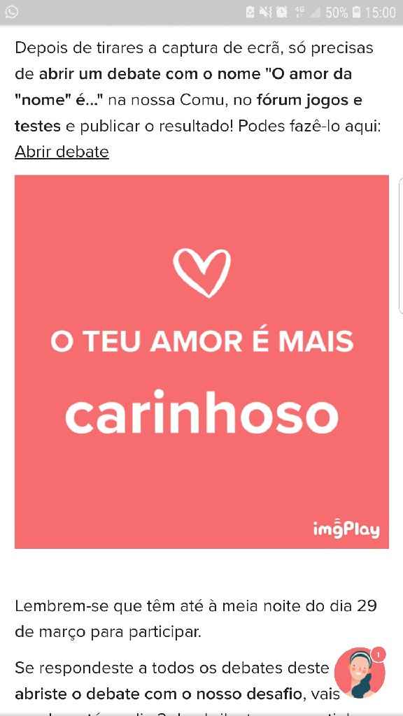 o amor da Filipa é - 1