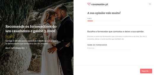 Ganha 5 bilhetes por Opinar sobre um Fornecedor! - 1