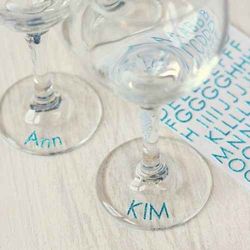5 formas de marcares os copos dos convidados! - 3