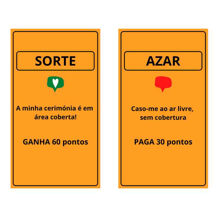 SORTE ou AZAR: vais-te casar numa área coberta ou ao ar livre? - 1
