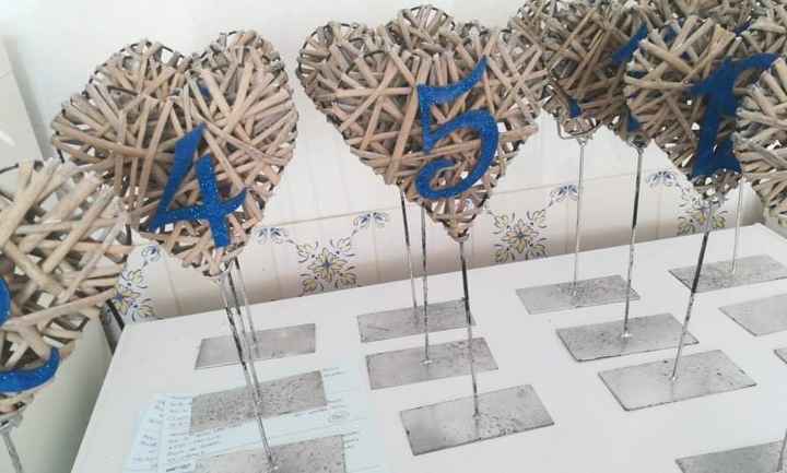 Marcadores de mesa Check. - 2