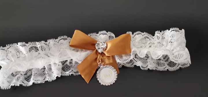 Checks- Liga noiva e medalha para bouquet - 1