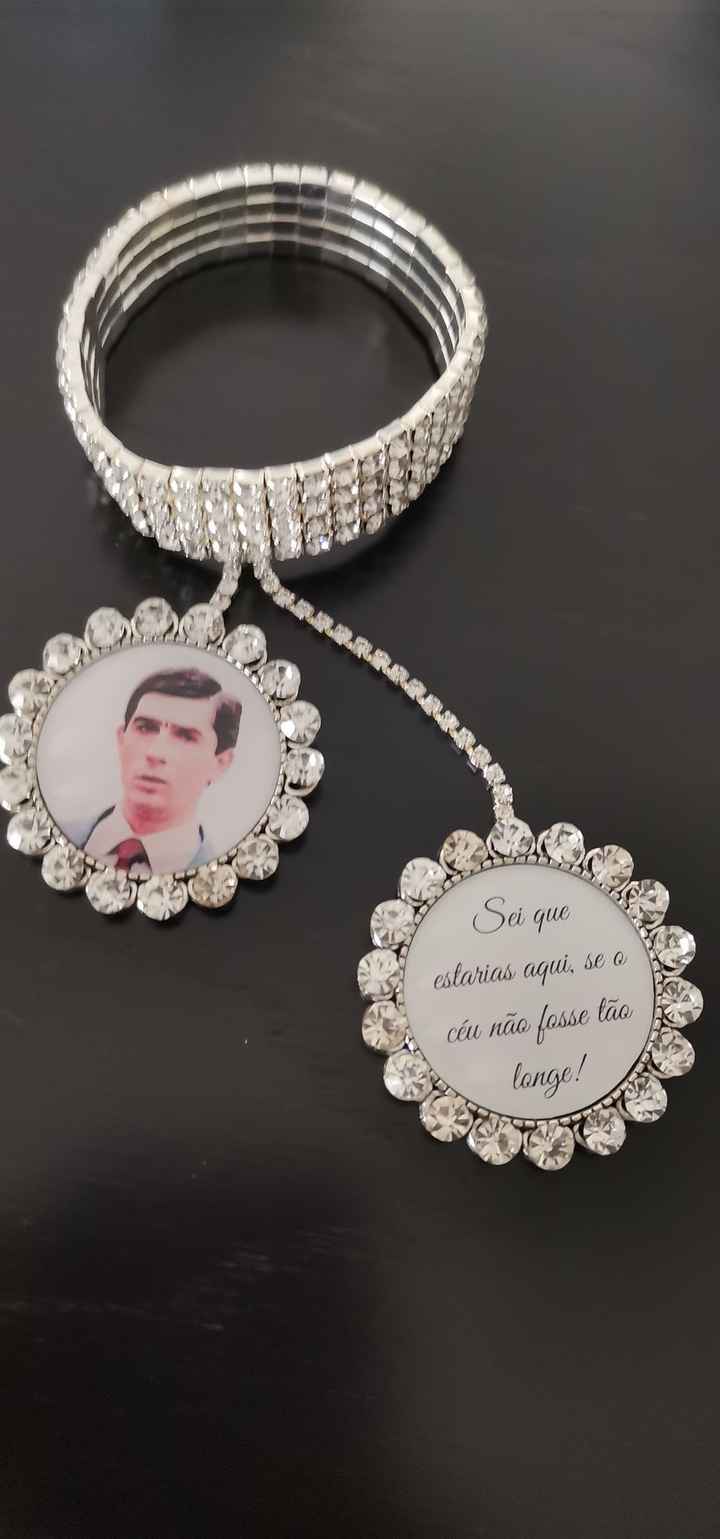 Checks- Liga noiva e medalha para bouquet - 2