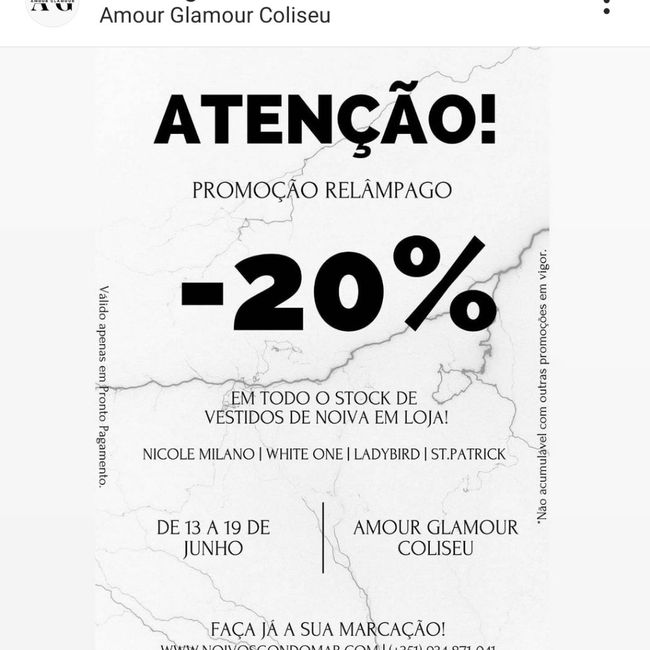 Promoção loja Amour Glamour-coliseu - 1