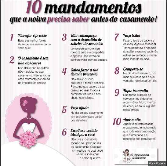 10 mandamentos do casamento